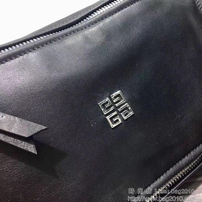 GlVENCHY紀梵希 新款雙拉鏈 全皮 斜挎胸包 單肩包  tsg1246